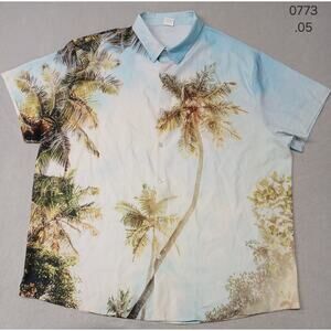 Unbranded (XL) Men's Tropical Casual Summer Top Button Shirt